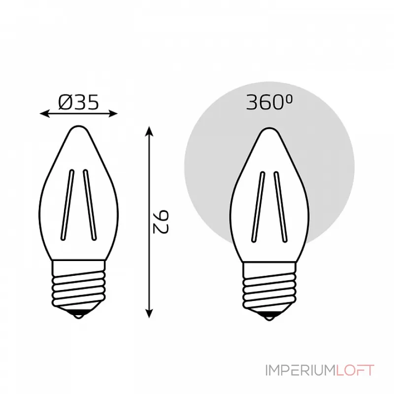 Лампа светодиодная Gauss Filament E27 11Вт 2700K 103802111 Лампа светодиодная Gauss Filament E27 11Вт 2700K 103802111