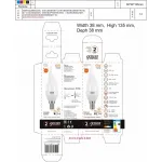 Лампа светодиодная Gauss Led Elementary Candle Tailed E14 6Вт 3000K 34116