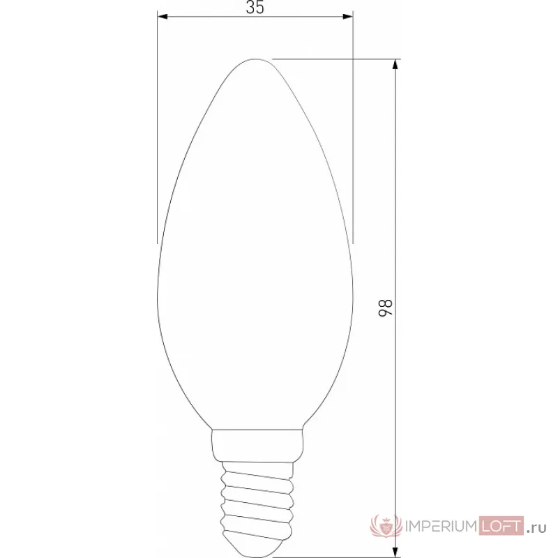Лампа светодиодная Elektrostandard BLE1411 E14 7Вт 3000K a049066 Цвет арматуры белый от ImperiumLoft