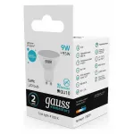 Лампа светодиодная Gauss Led Elementary MR16 GU10 9Вт 4100K 13629 Цвет арматуры коричневый Цвет плафонов коричневый
