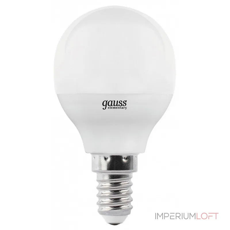 Лампа светодиодная Gauss LED Elementary E14 12Вт 4100K 53122 Лампа светодиодная Gauss LED Elementary E14 12Вт 4100K 53122