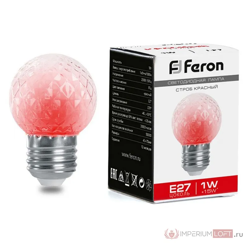 Лампа светодиодная Feron LB-377 E27 1Вт K 38210 от ImperiumLoft