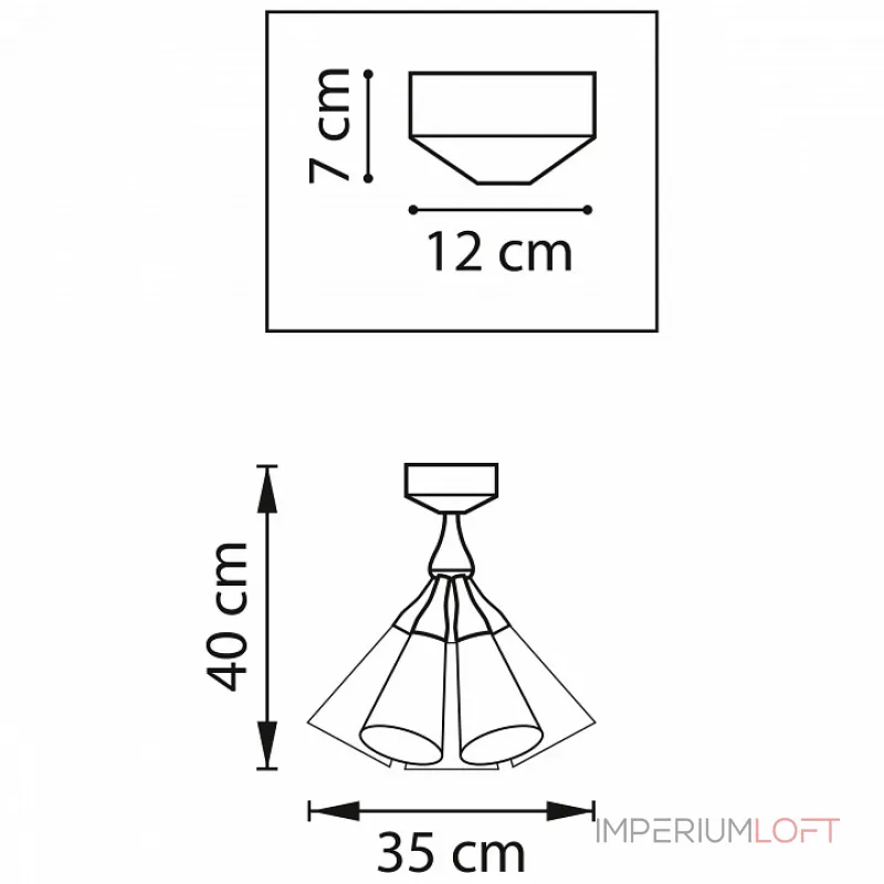 Потолочный светильник Lightstar Cone 757070