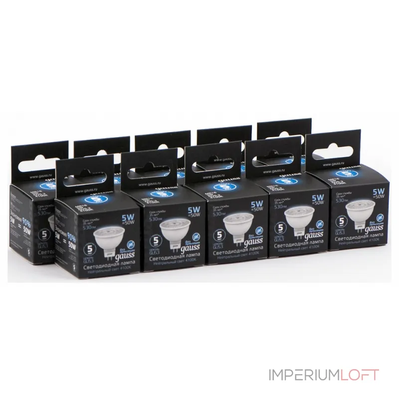 Лампа светодиодная Gauss 1015 GU5.3 5Вт 4100K 101505205 от ImperiumLoft Лампа светодиодная Gauss 1015 GU5.3 5Вт 4100K 101505205 от ImperiumLoft