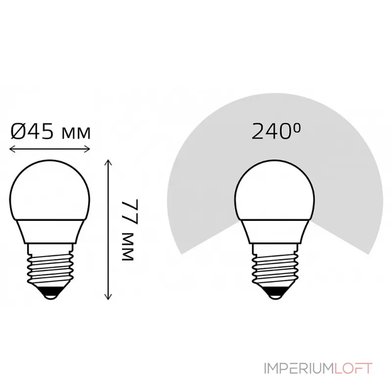 Лампа светодиодная Gauss LED Elementary Globe E27 10Вт 3000K 53210 Лампа светодиодная Gauss LED Elementary Globe E27 10Вт 3000K 53210