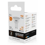 Лампа светодиодная Gauss Софит GU10 9Вт 3000K 13619 от ImperiumLoft