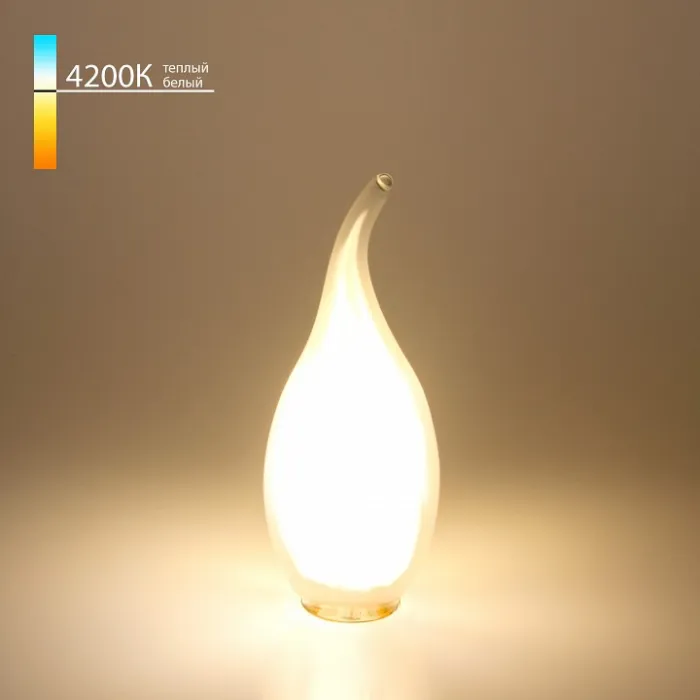Лампа светодиодная Elektrostandard Свеча на ветру F E14 7Вт 4200K BLE1415 от ImperiumLoft