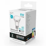 Лампа светодиодная Gauss R63 E14 8Вт 4100K 63228 от ImperiumLoft