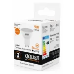 Лампа светодиодная Gauss Софит GU10 9Вт 3000K 13619 от ImperiumLoft
