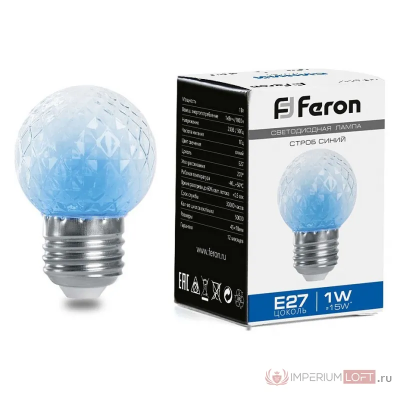 Лампа светодиодная Feron LB-377 E27 1Вт K 38211 от ImperiumLoft