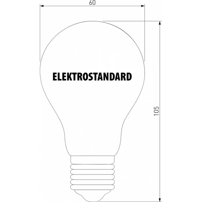 Лампа светодиодная Elektrostandard BLE2705 E27 8Вт 3300K a048278 Цвет арматуры никель Цвет плафонов белый от ImperiumLoft