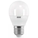 Лампа светодиодная Gauss LED Elementary Globe E27 10Вт 4100K 53220 Цвет арматуры хром Цвет плафонов белый от ImperiumLoft