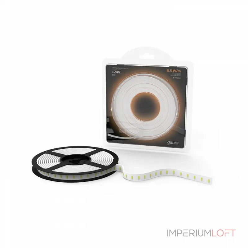 Лента светодиодная Gauss Black 24V 312000165