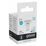 Лампа светодиодная Gauss Софит GU10 7Вт 4100K 13627 от ImperiumLoft