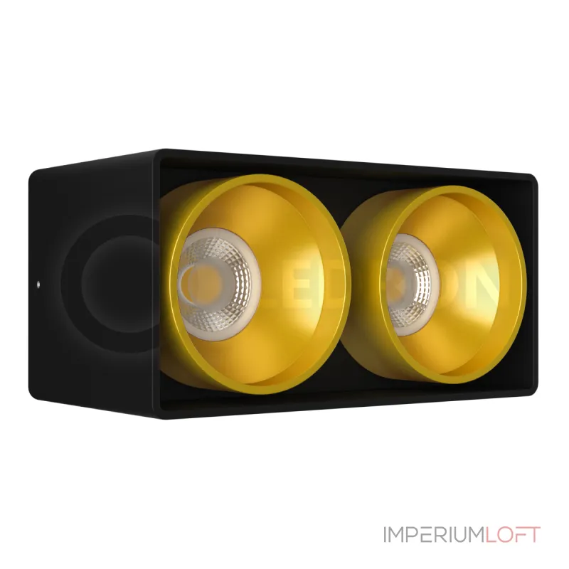 Накладной светодиодный светильник Ledron KEA 2 ED GU10 Black-Gold