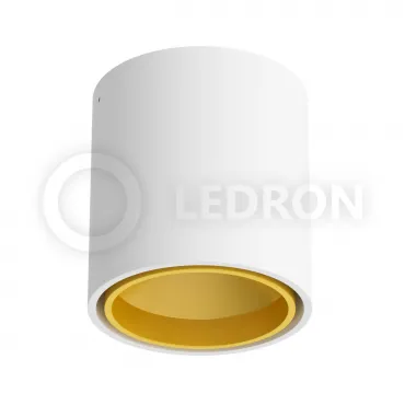 Накладной светодиодный светильник Ledron KEA R ED GU10 White-Gold от ImperiumLoft