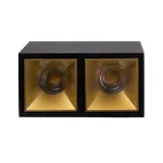 Накладной светодиодный светильник Ledron KUBING 2 Black-Gold