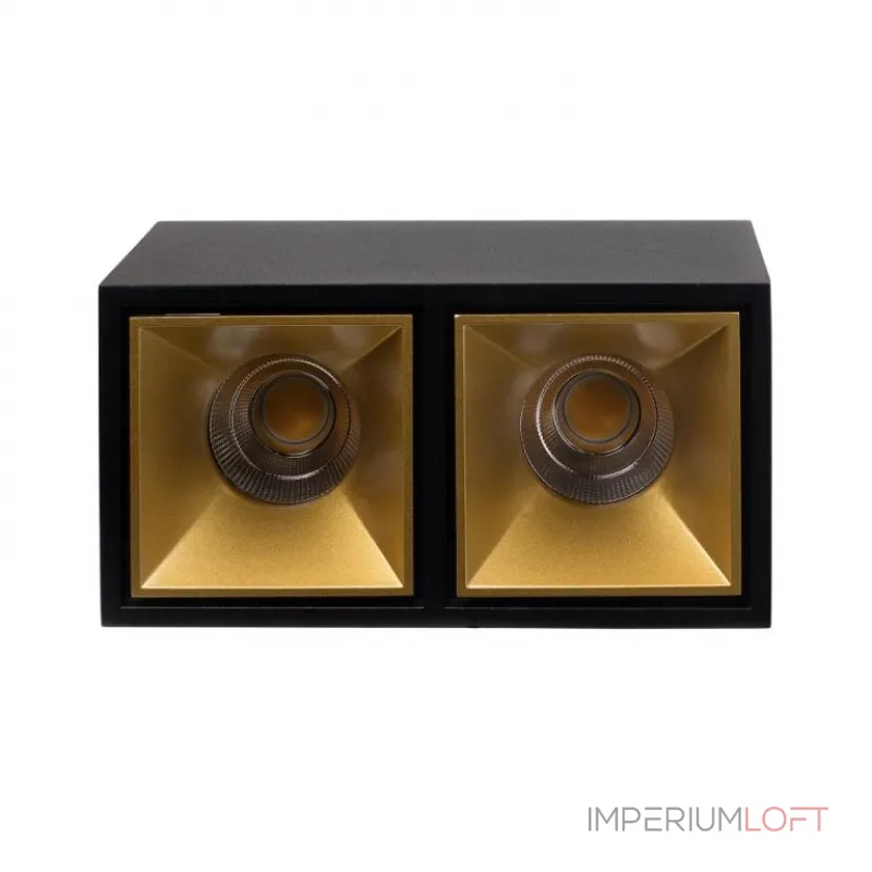 Накладной светодиодный светильник Ledron KUBING 2 Black-Gold