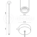 Подвесной светильник Ledron MJ-1182 Black