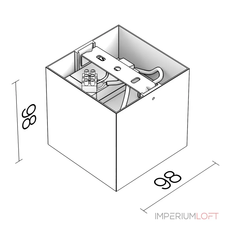 Накладной светодиодный светильник Ledron SKY OK Grey