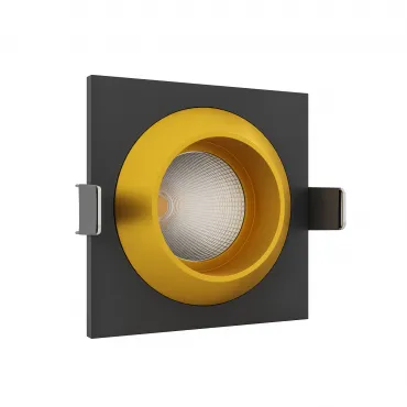 Встраиваемый светодиодный светильник LeDron GIZA MINI SQ 1 Black/Gold