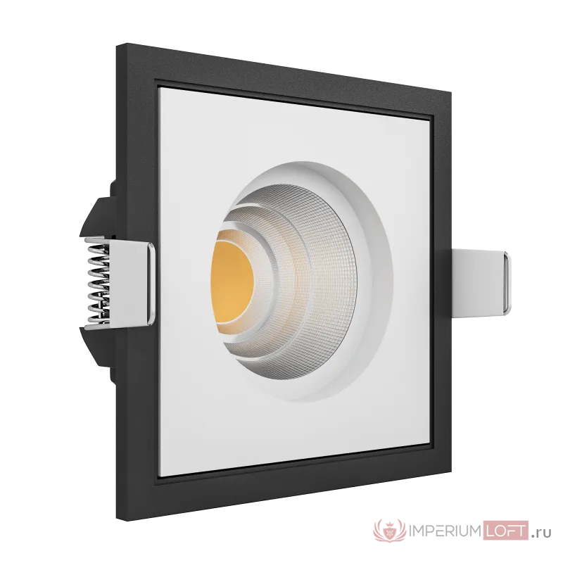 Встраиваемый светодиодный светильник LeDron BRUTAL SQ 1 BLACK WHITE от ImperiumLoft