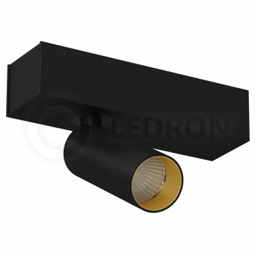 Накладной светодиодный светильник Ledron SAGITONY S40 Black-Gold