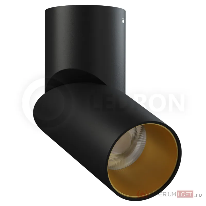 Накладной светодиодный светильник LeDron CSU0809 BLACK-GOLD от ImperiumLoft