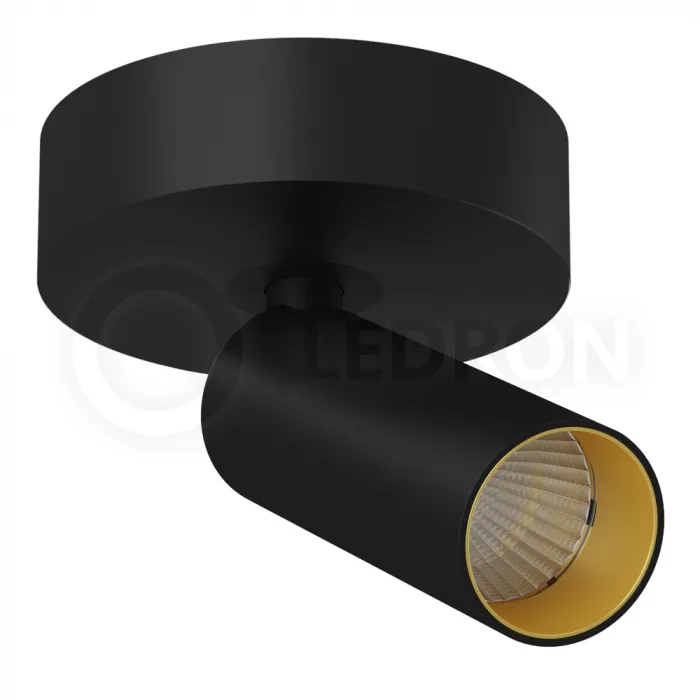 Накладной светодиодный светильник Ledron SAGITONY R 40 Dim Black-Gold от ImperiumLoft