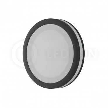 Встраиваемый светодиодный светильник LeDron LIP0906-10W-Y Black 4000K