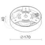 Накладной светодиодный светильник LTD0291 16W Y 4000K