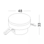 Светодиодный встраиваемый светильник Ledron LSL009A-Alu от ImperiumLoft