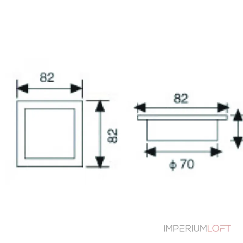 Светильник встраиваемый LeDron AO1501003 brown Светильник встраиваемый LeDron AO1501003 brown
