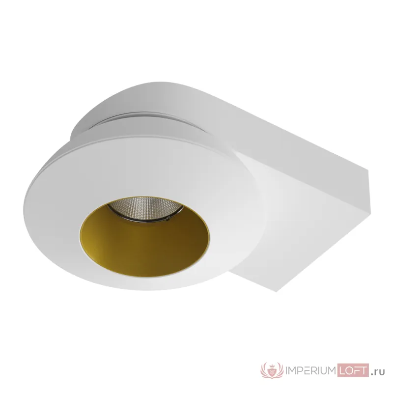 Накладной светодиодный светильник Ledron KRIS SLIM White-Gold от ImperiumLoft