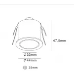 Встраиваемый светодиодный светильник Ledron MJ4001 Black