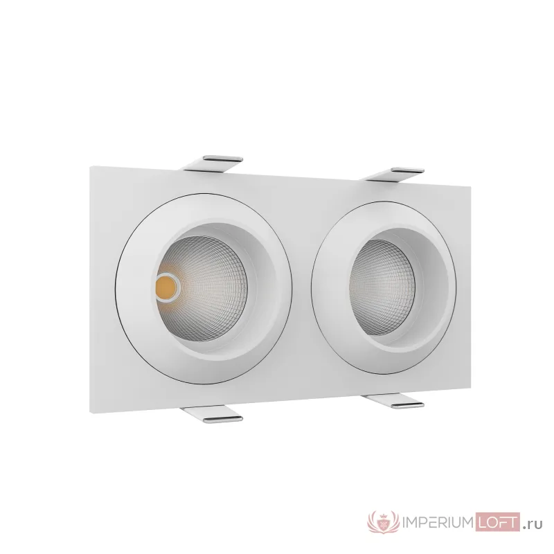 Встраиваемый светодиодный светильник LeDron GIZA MINI SQ 2 WHITE от ImperiumLoft