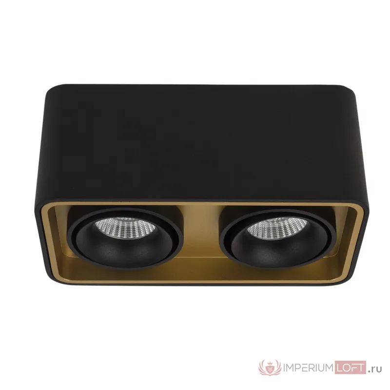 Накладной светодиодный светильник Ledron TUBING 2 Black-Gold от ImperiumLoft