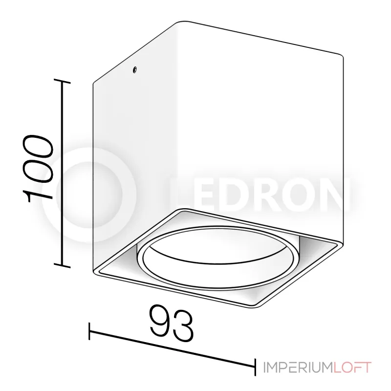 Накладной светильник Ledron KEA ED GU10 White