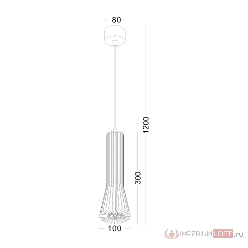 Подвесной светодиодный светильник LeDron LPL152WH от ImperiumLoft