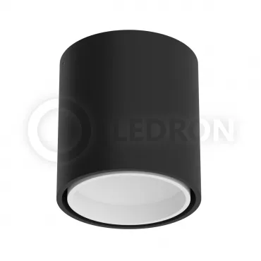 Накладной светильник Ledron KEA R ED GU10 Black-White