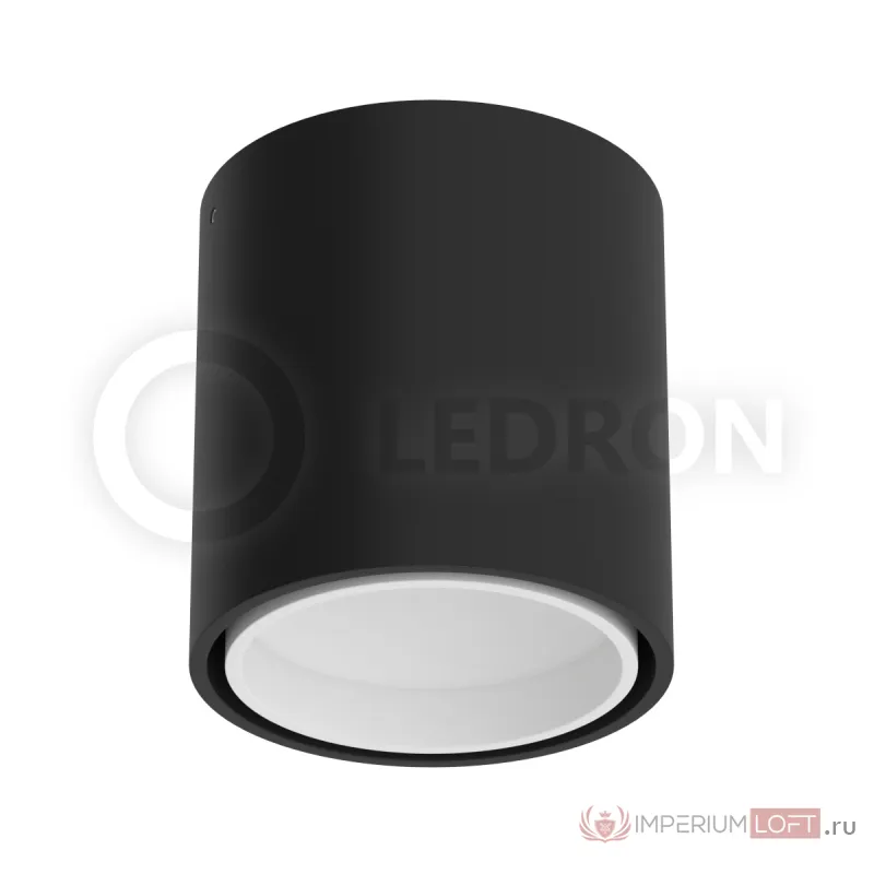 Накладной светильник Ledron KEA R ED GU10 Black-White от ImperiumLoft