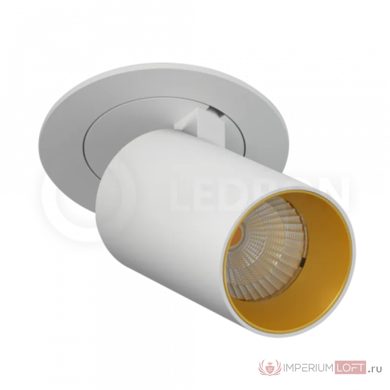 Встраиваемый поворотный светильник LeDron DANNY MINI S 40 White-Gold от ImperiumLoft