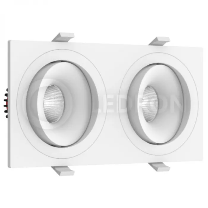 Встраиваемый поворотный светильник LeDron MJ-1006GW 2SQ от ImperiumLoft