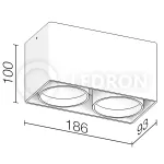 Накладной светодиодный светильник LeDron KEA 2 ED GU10 White-Gold от ImperiumLoft