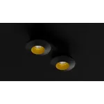 Накладной светодиодный светильник Ledron KRIS SLIM 2 Black-Gold от ImperiumLoft