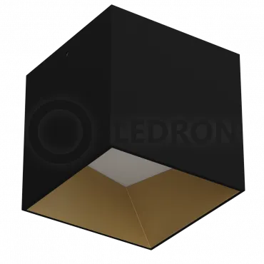 Накладной светодиодный светильник LeDron SKY OK Black Gold