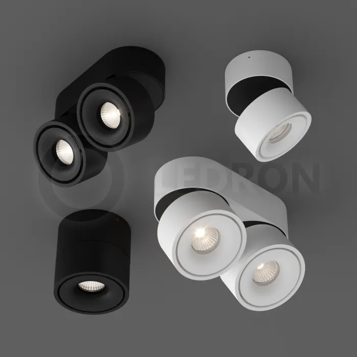 Светодиодный накладной светильник Ledron LH13W 2 Black от ImperiumLoft