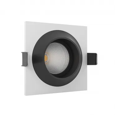 Встраиваемый светодиодный светильник LeDron GIZA MINI SQ 1 White/Black от ImperiumLoft