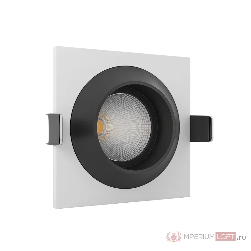 Встраиваемый светодиодный светильник LeDron GIZA MINI SQ 1 White/Black от ImperiumLoft