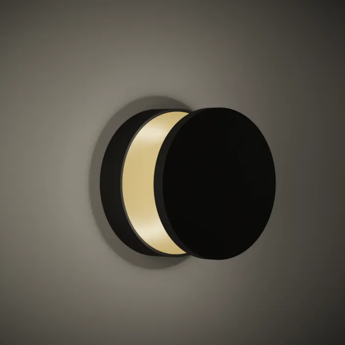 Светодиодное бра Ledron UFO G2 Black-Gold от ImperiumLoft